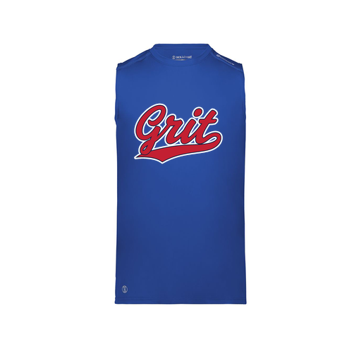 [222593.060.S-LOGO2] Men's CoolDry TankTop (Adult S, Royal, Logo 2)