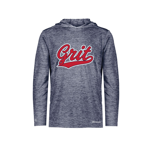 [FOLHCGNV-AS-LOGO2] Decker Men's Charge Hoodie (Adult S, Navy, Logo 2)