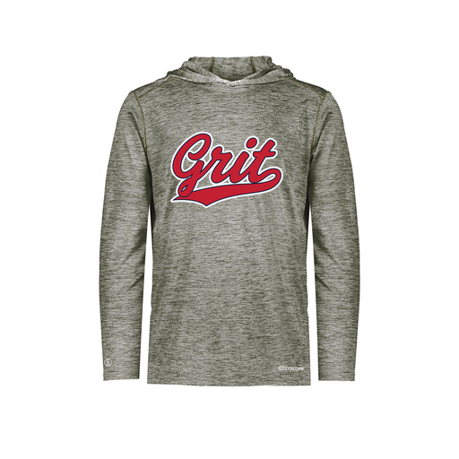 [FOLHCGGY-AS-LOGO2] Decker Men's Charge Hoodie (Adult S, Gray, Logo 2)