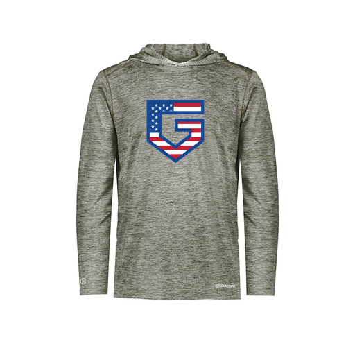 [FOLHCGGY-YS-LOGO1] Decker Youth Charge Hoodie (Youth S, Gray, Logo 1)