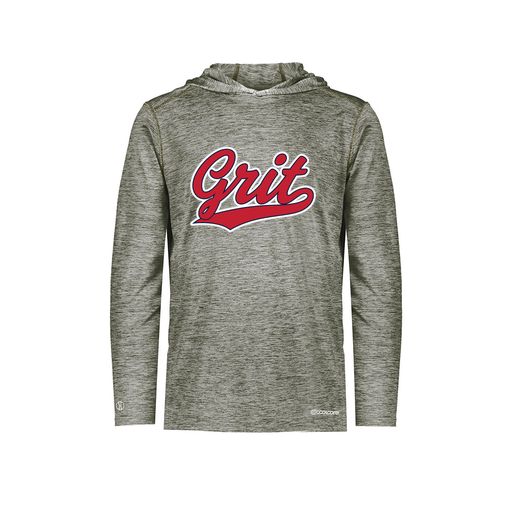 [FOLHCGGY-YS-LOGO2] Decker Youth Charge Hoodie (Youth S, Gray, Logo 2)